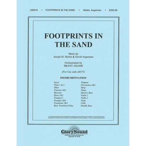 Footprints In The Sand Orchestration Conductors Book