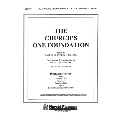 The Churchs One Foundation Orch Parts For Brass Book