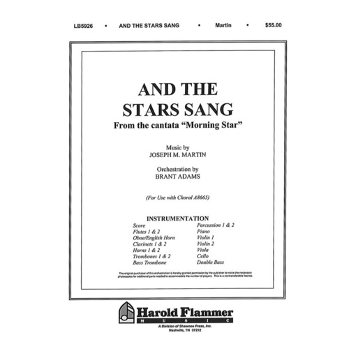 And The Stars Sang From Morningstar Orch Book
