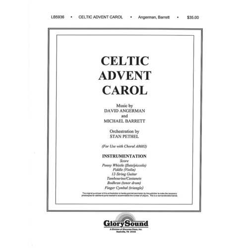 Celtic Advent Carol Orchestration David Angerman Book