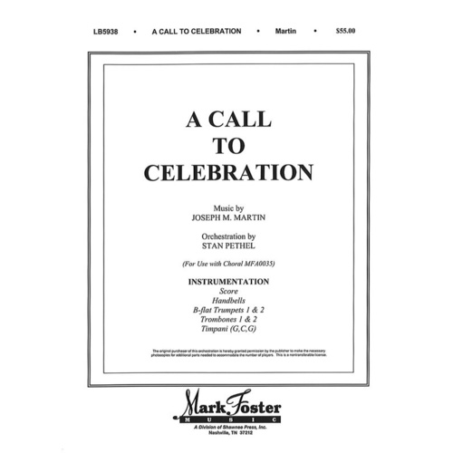 Call To Celebration Orchestration Book