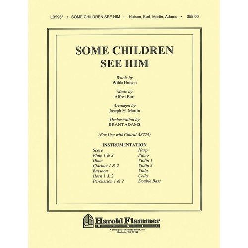 Some Children See Him Orchestration Alfred Burt Book