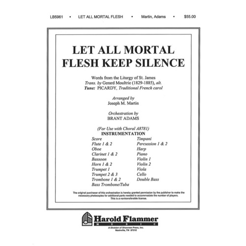 Let All Mortal Flesh Keep Silence From Voices Of Book