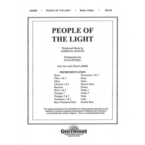 People Of The Light Full Orchestra Book