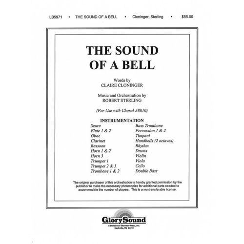 Sound Of A Bell Full Orchestra Book