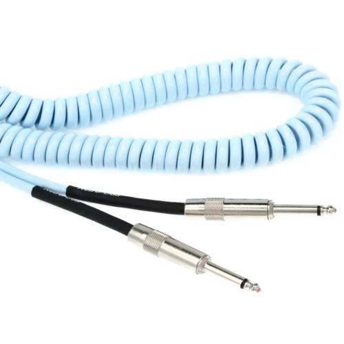 Lava Cable Retro Coil 20ft Straight to Straight Guitar Cable Blue