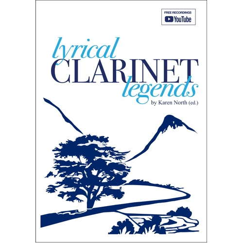 Lyrical Clarinet Legends for Clarinet and Piano by Karen North, Allegro Publishing, 113 Pages, Intermediate Level
