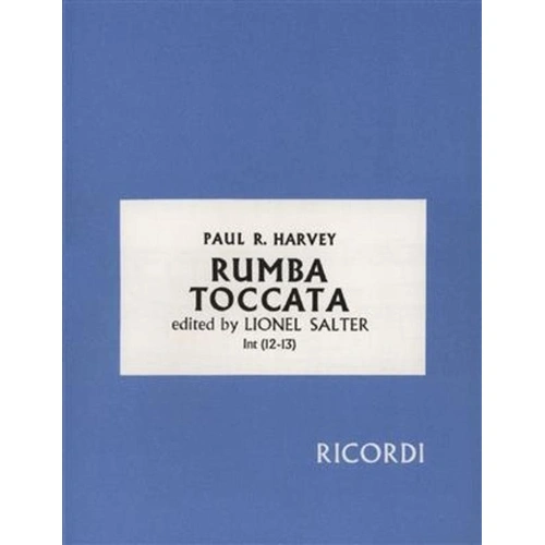 Harvey - Rumba Toccata Piano Solo by Paul Harvey, Published by Ricordi
