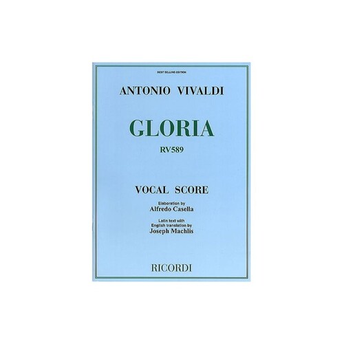 Vivaldi - Gloria Rv 589 Vocal Score (Softcover Book)