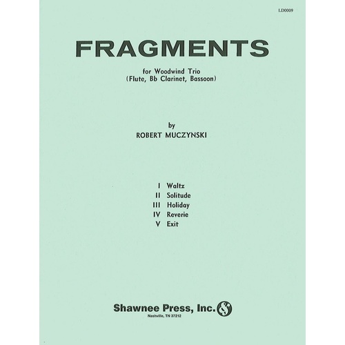 Fragments Flute Cl Bassoon Book