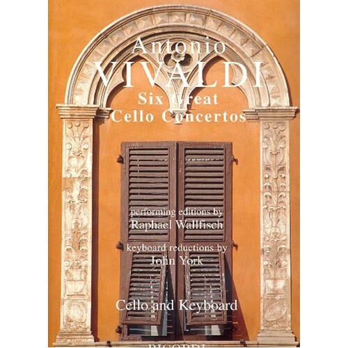 Vivaldi - 6 Great Cello Concertos Cello/Piano Book