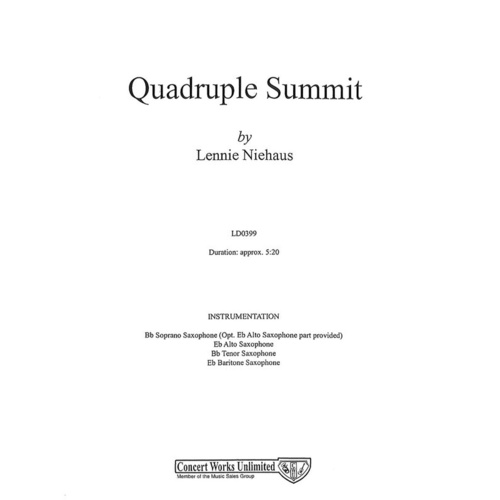 Quadruple Summit Sax 4Tet Book