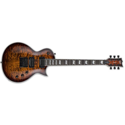 ESP LTD EC-1000 EVERTUNE Eclipse Electric Guitar Quilted Maple Dark Brown Sunburst