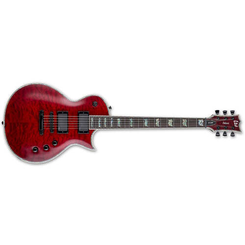 ESP LTD EC-1000 Eclipse Electric Guitar See Thru Black Cherry Quilted Maple w/ EMGs