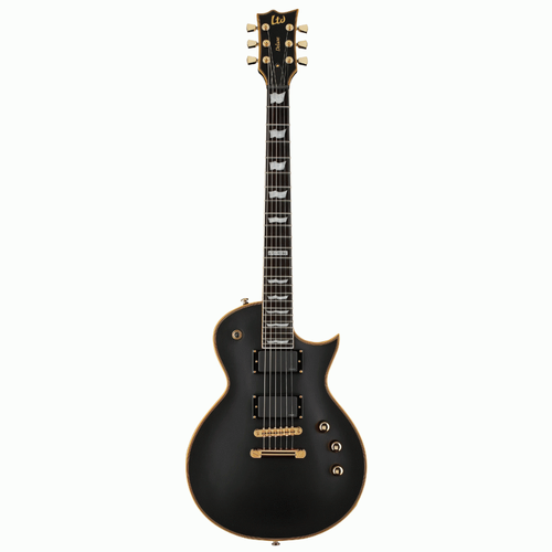 LTD EC-1000 VB Electric Guitar Vintage Black with EMG Pickups and Gold Hardware