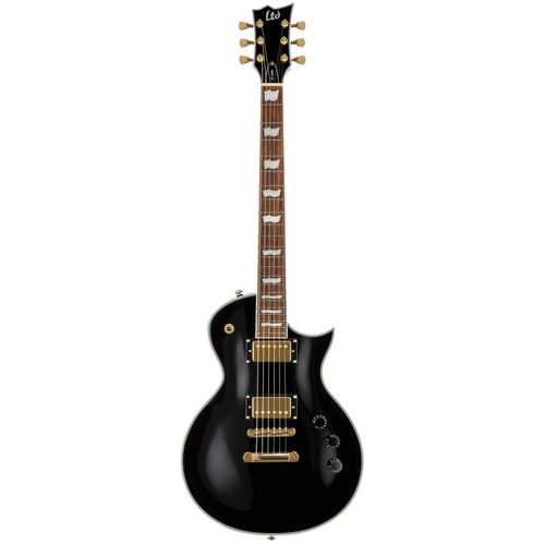 LTD EC-256 Eclipse Electric Guitar - Non Distressed Black, Mahogany Body, Roasted Jatoba Fingerboard, ESP LH-150 Pickups, Coil-Splitting