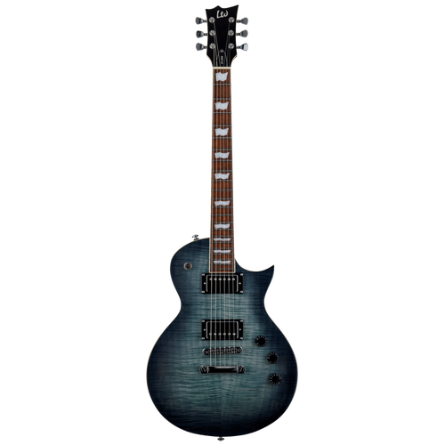 LTD EC-256FM Cobalt Blue Electric Guitar with Flamed Maple Top and ESP Designed LH-150 Pickups