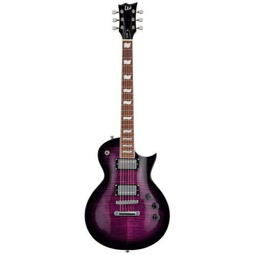 LTD EC-256FM Electric Guitar - See Thru Purple Burst, Flamed Maple Top, Mahogany Body, ESP Designed LH-150 Pickups, 22 Frets