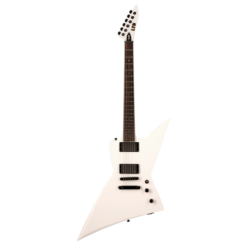 LTD EX-401 Snow White Electric Guitar with Mahogany Body and EMG Pickups