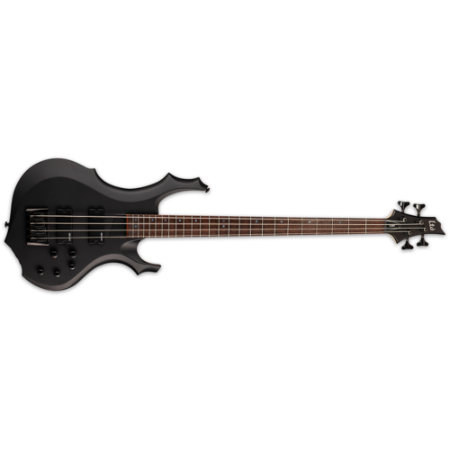ESP LTD F-204 4 String Electric Bass Guitar Black Satin
