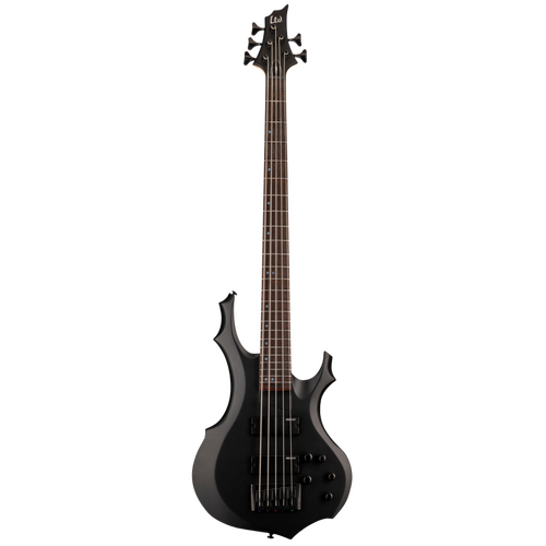 LTD F-205 5-String Bass Guitar Black Satin Finish