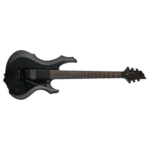 ESP LTD F-BLACK METAL Electric Guitar Black Satin w/ EMG & Floyd Rose
