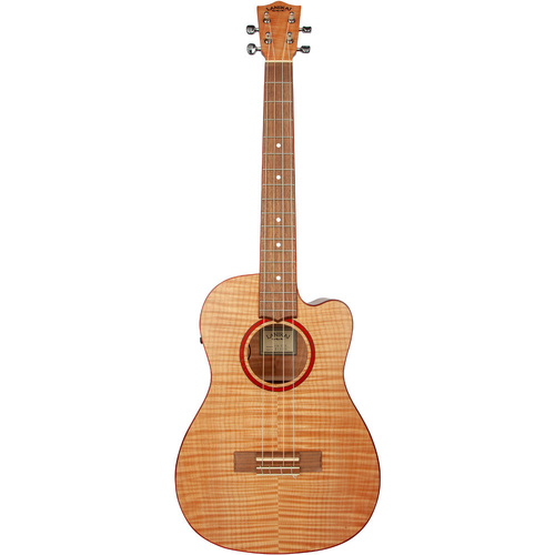 Lanikai Flamed Maple Baritone AC/EL Ukulele with Fishman Kula Preamp and Natural Satin Finish