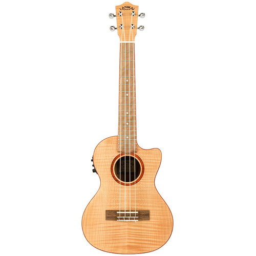 Lanikai Flamed Maple Series Tenor AC/EL Ukulele with Kula Preamp and Gig Bag