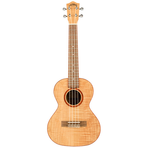 Lanikai Flamed Maple Tenor Ukulele with Natural Satin Finish and Padded Gig Bag