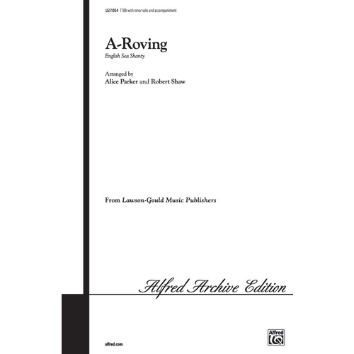 A Roving Ten Solo TTBB Choral Sheet Music