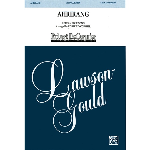 Ahrirang Korean Folk Song SATB Choral Sheet Music