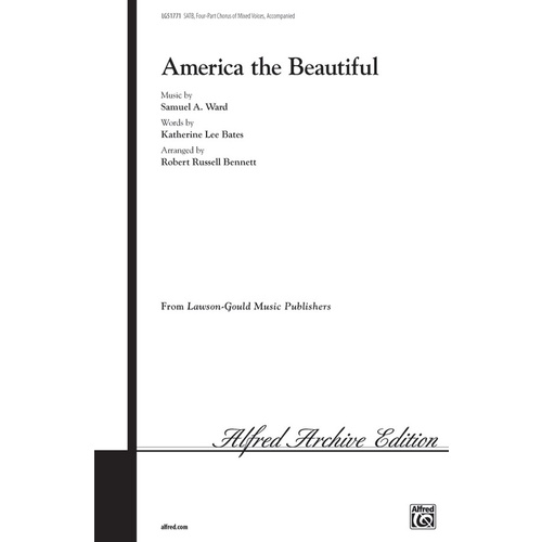 America the Beautiful SATB Choral Sheet Music