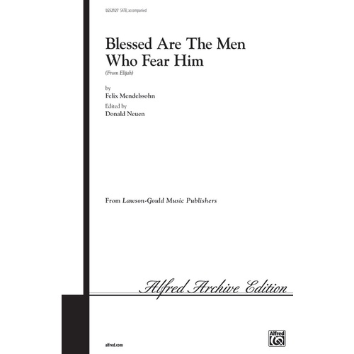 Blessed Are Men Who Fear SATB Choral Sheet Music