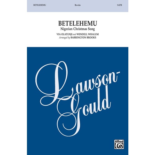 Bethlehemu SATB Choral Sheet Music
