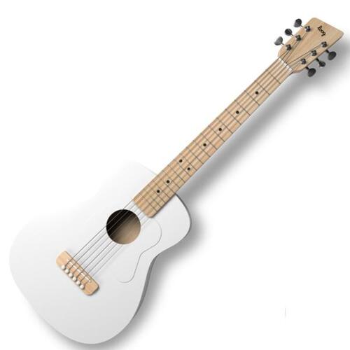 Loog Pro Acoustic VI White Beginner's Children's Acoustic Guitar