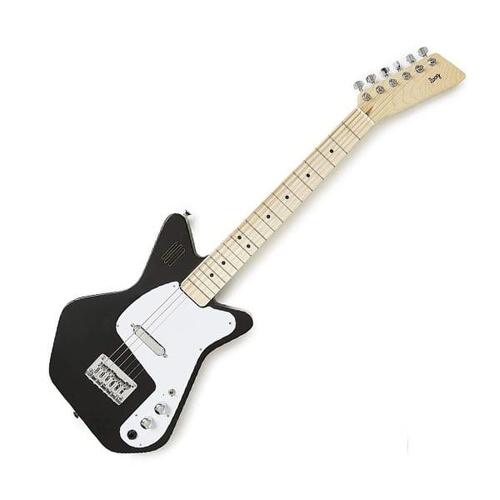 Loog Pro VI Electric Kids Guitar with Built-In Amp and Speaker - Black