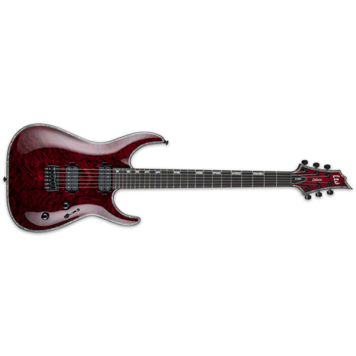 ESP LTD H-1001 QM Electric Guitar See Thru Black Cherry