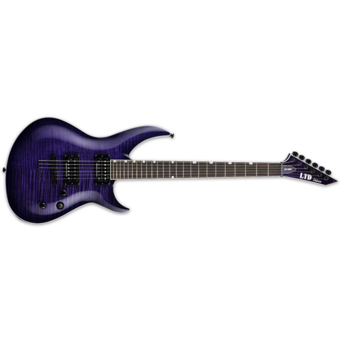 ESP LTD H3-1000 Qm See Thru Purple Sunburst Electric Guitar