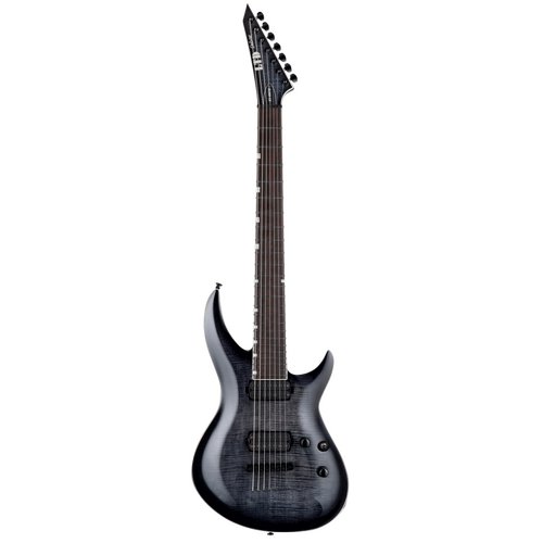 LTD H-3 1000 FM 7 String Guitar See Thru Black Sunburst