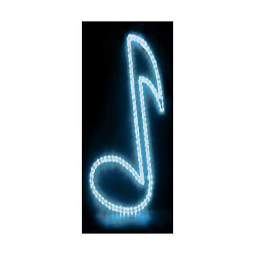 MBT Lighting NL3BL Musical Note Shaped Strip Rope Lighting - Blue