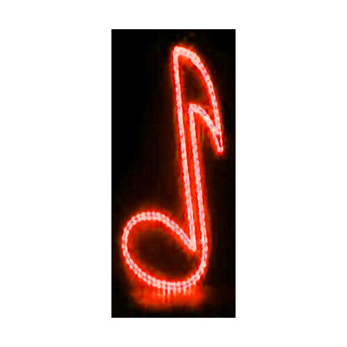 MBT Lighting NL3RD Musical Note Rope Lighting - Red Strip Light