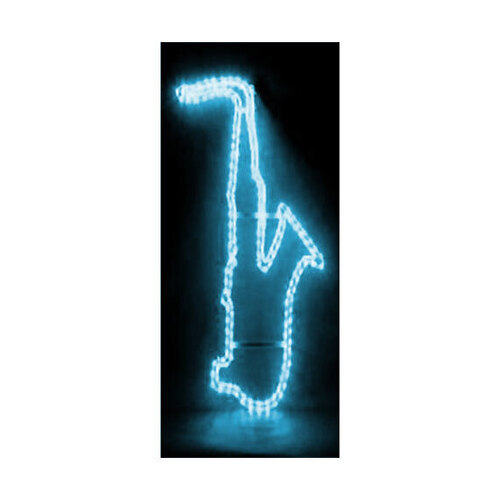 MBT Saxophone Shaped Blue Rope Strip Lighting