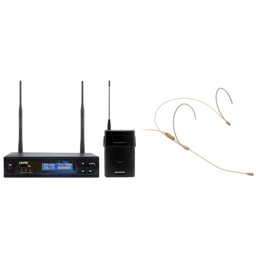 Chiayo LIVE100H7 Live-100 Headset Wireless System w/beige mic