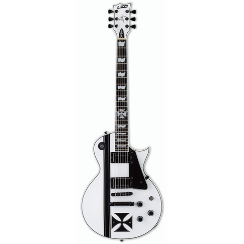 LTD James Hetfield Iron Cross Electric Guitar Snow White Finish