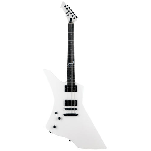 LTD James Hetfield Snakebyte White Left Handed Guitar