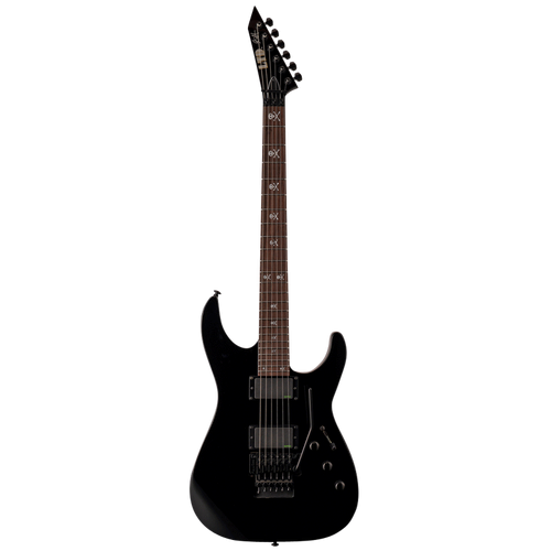 LTD KH-602 Kirk Hammett Signature Guitar with Floyd Rose Bridge and EMG Pickups, Black Finish