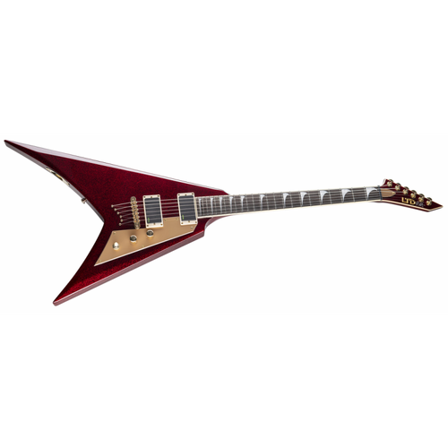 ESP LTD Kirk Hammett KH-V Signature — Red Sparkle