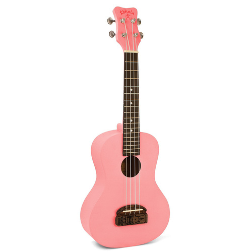 Kohala Soprano Ukulele Pink Natural Satin Finish Linden Wood