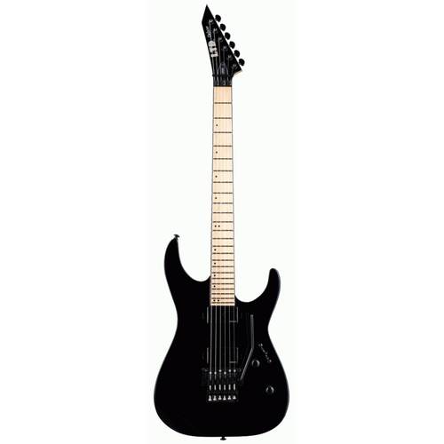 ESP LTD M-1000 Maple Black Electric Guitar with Fishman Fluence Pickups and Floyd Rose Tremolo