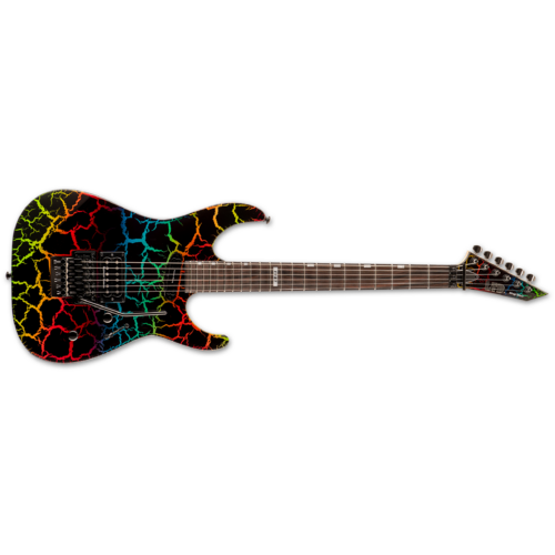 ESP LTD Mirage Customer 87' Series Electric Guitar Rainbow Crackle